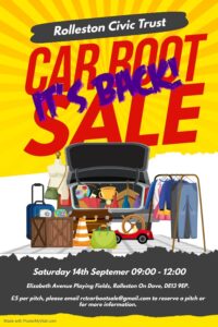 Rolleston on Dove Car Boot Sale September 2024